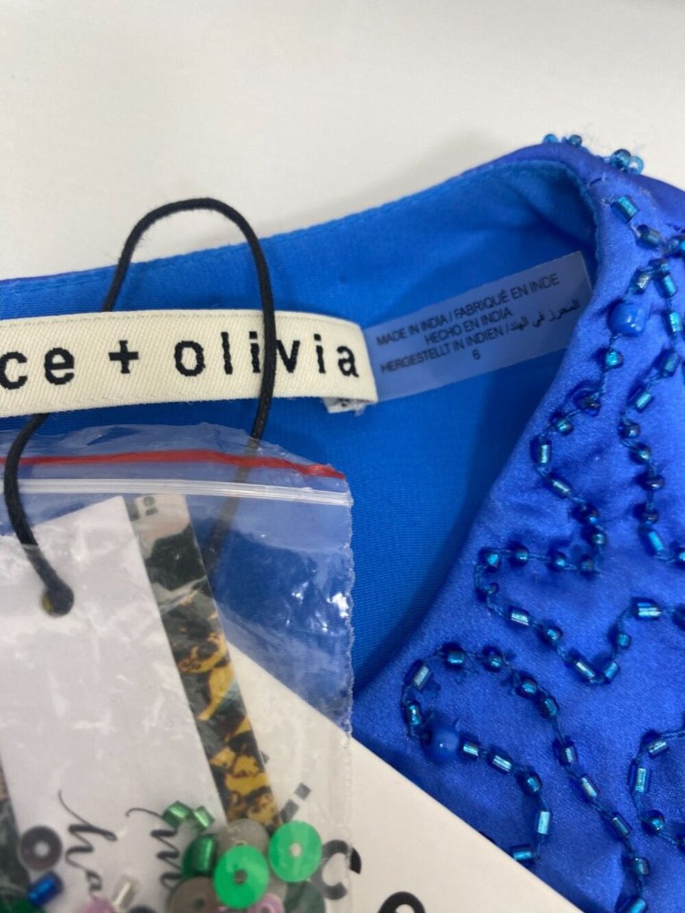 Alice + Olivia X The Beatles Come Together Clyde Sequin Shift Dress 6 NWT $995 - Picture 14 of 16